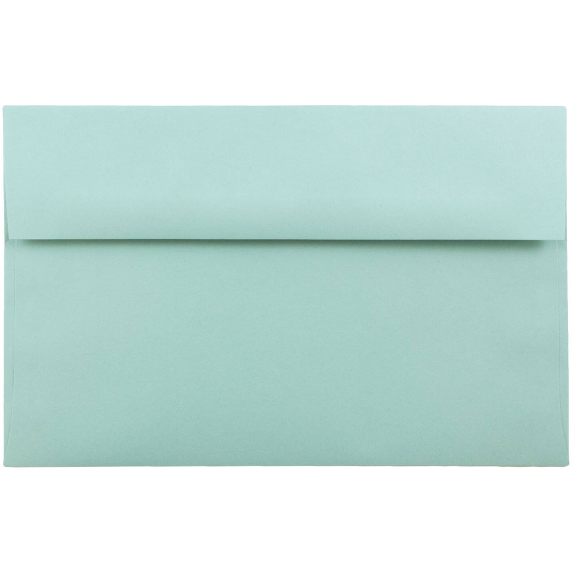 JAM Paper A10 Aqua Blue Invitation Envelopes